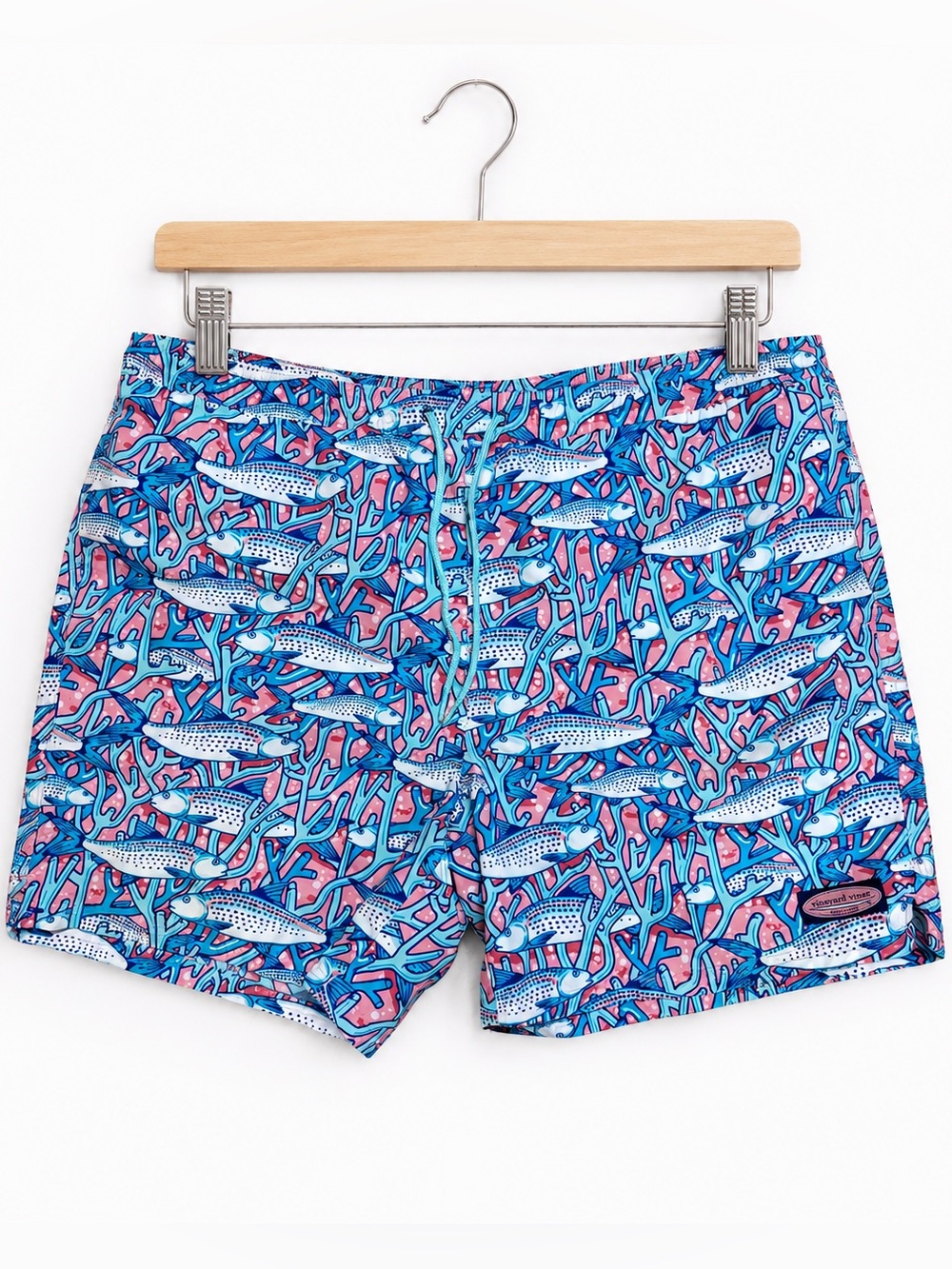 Vineyard Vines Fish Coral Print Swim Trunks Beach Vacation Board Shorts XL